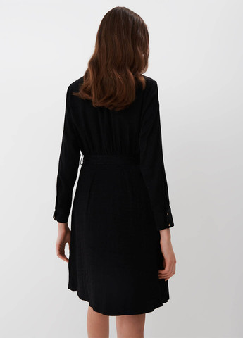 Черное кэжуал платье рубашка Mohito с геометрическим узором