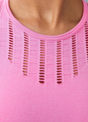 Фуксиновий (колору Фукія) літній костюм (топ, легінси) SHEIN