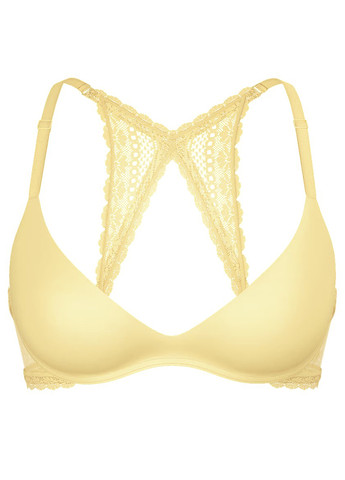 Жёлтый бюстгальтер Victoria's Secret с косточками полиамид