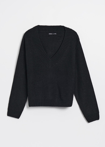 Черный демисезонный пуловер пуловер House