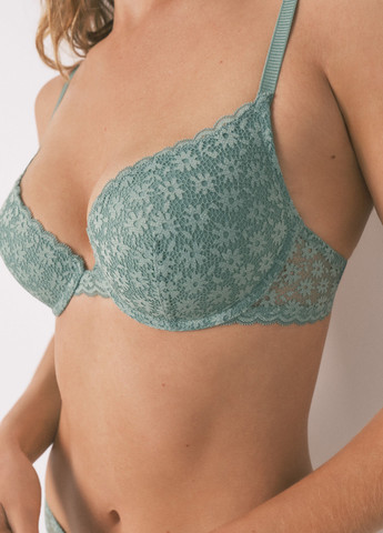 Зелений бюстгальтер Women'secret з кісточками поліамід