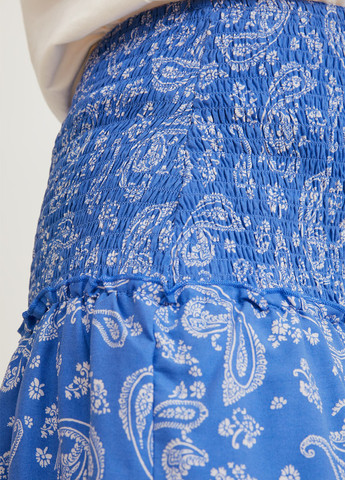 Синяя кэжуал "турецкие огурцы" юбка C&A клешированная