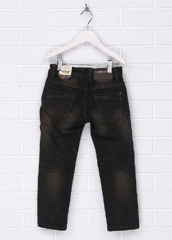 Серо-коричневые демисезонные скинни джинсы Ativo
