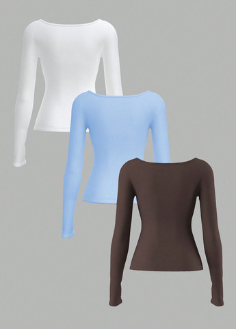 Лонгслив (3 шт.) SHEIN (367210900)