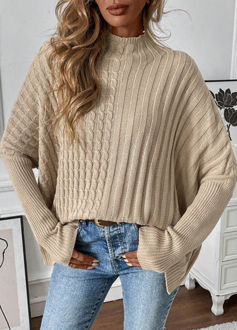 Світло-бежевий демісезонний светр SHEIN