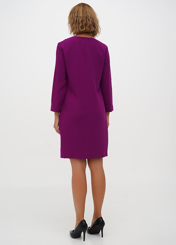 Сливова кежуал сукня Sassofono однотонна