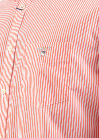 Коралловая кэжуал рубашка в полоску Gant
