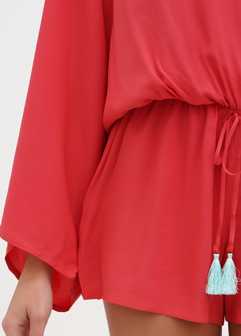 Комбинезон Vince Camuto комбинезон-шорты однотонный коралловый кэжуал вискоза