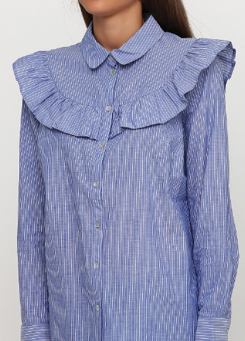 Голубая демисезонная блуза Uideazone