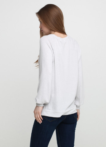 Светло-серый демисезонный лонгслив пуловер Women'secret