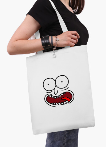 Еко сумка шоппер біла Рік Санчез Рік і Морті (Rick Sanchez Rick and Morty) (9227-2632-WT-2) екосумка шопер 41*35 см MobiPrint (219151182)