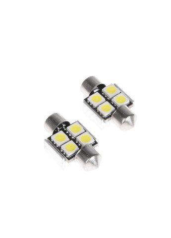 Лампа автомобільна LED Festoon 31мм 4 pcs CW SMD5050 Brille (253881862)