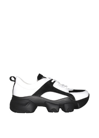 Черно-белые демисезонные кроссовки Fabiani
