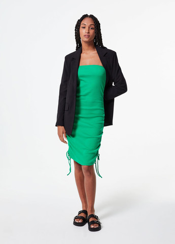 Смарагдова кежуал сукня з відкритими плечима Jennyfer однотонна