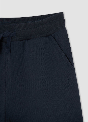 Темно-синие кэжуал демисезонные брюки джоггеры DeFacto