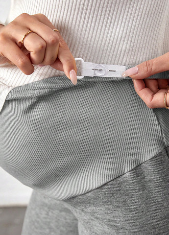 Серые зимние леггинсы для беременных SHEIN