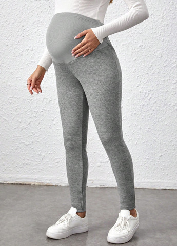 Серые зимние леггинсы для беременных SHEIN