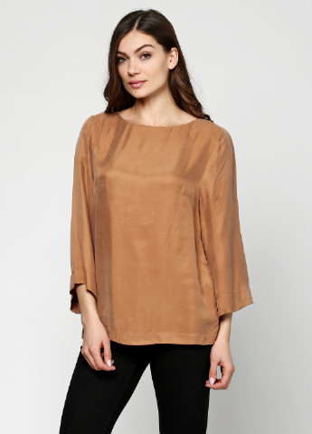 Темно-бежевая демисезонная блуза Karen by Simonsen