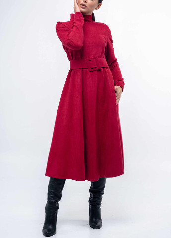 Малинова кежуал сукня Ри Мари однотонна