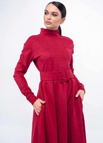 Малинова кежуал сукня Ри Мари однотонна