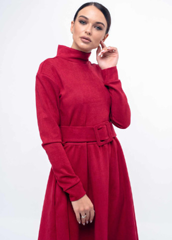 Малинова кежуал сукня Ри Мари однотонна