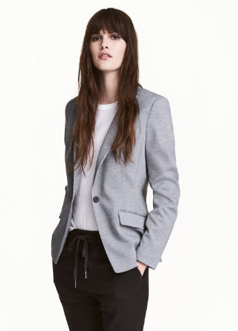 Светло-серый женский жакет H&M меланжевый - демисезонный