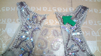 Серебряное коктейльное платье KOTON однотонное