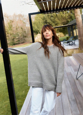 Серый демисезонный джемпер джемпер SHEIN