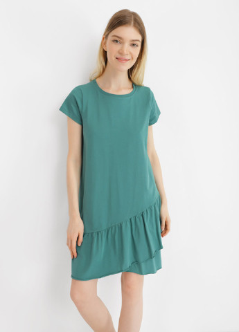 Зелена кежуал сукня сукня-футболка Promin однотонна
