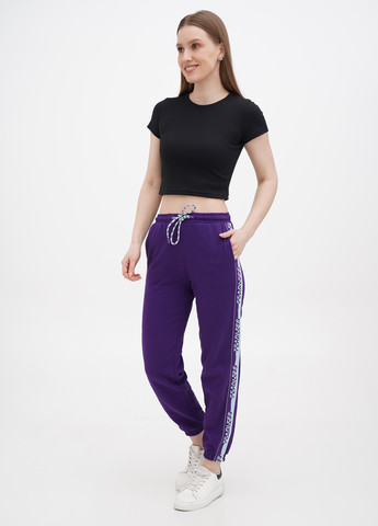 Фиолетовые спортивные, кэжуал демисезонные джоггеры брюки Terranova