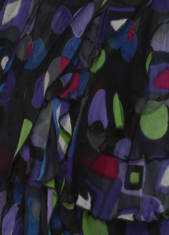 Разноцветная кэжуал с абстрактным узором юбка Dept а-силуэта (трапеция)