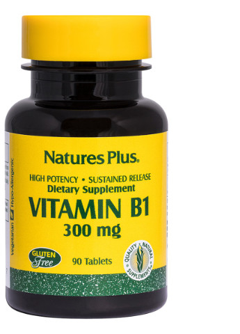 Витамин В1 (Тиамин), Nature's Plus, 300 мг, 90 Таблеток Natures Plus (228292422)