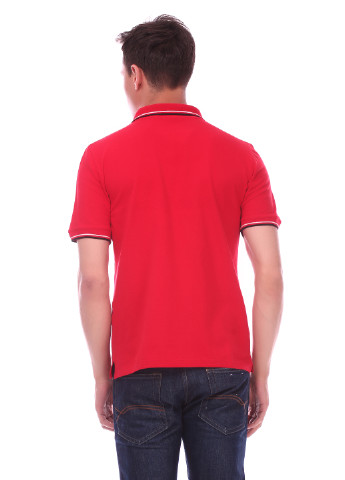 Красная футболка-поло для мужчин Патріот Планета