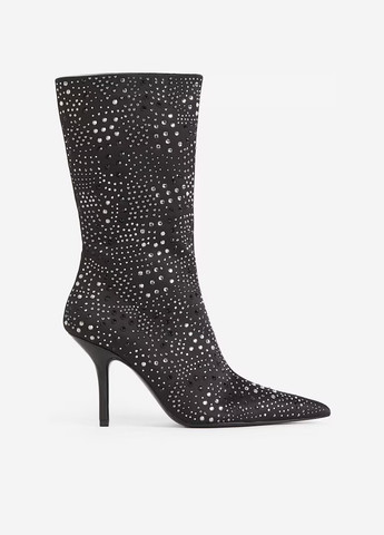 Черные демисезонная ботильоны H&M