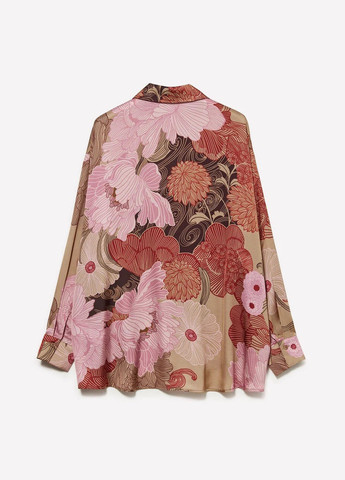 Розово-коричневая блуза Sisley