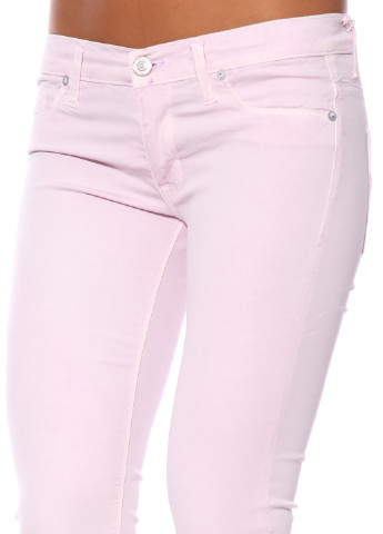 Светло-розовые кэжуал демисезонные брюки Hudson