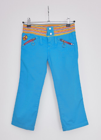 Голубые кэжуал демисезонные со средней талией брюки Killah