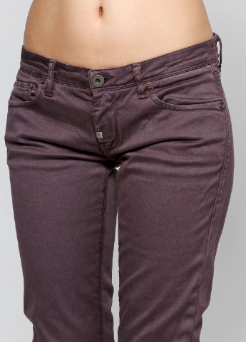 Темно-фиолетовые кэжуал демисезонные брюки Bray Steve Alan