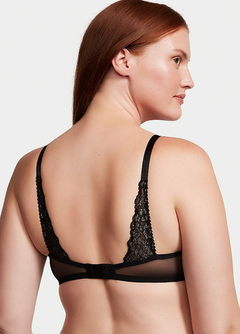 Чорний демісезонний комплект (бюстгальтер, трусики) Victoria's Secret