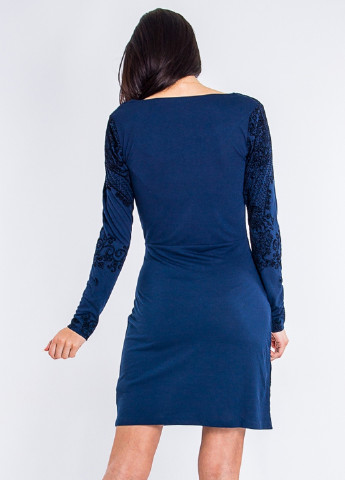 Синя кежуал плаття, сукня Desigual однотонна