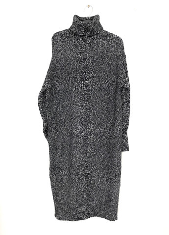 Темно-сіра кежуал сукня сукня светр H&M меланжева
