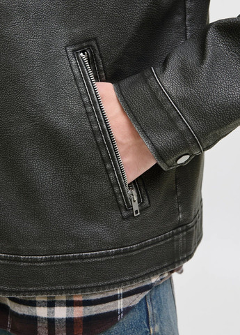 Черная демисезонная куртка Jack & Jones