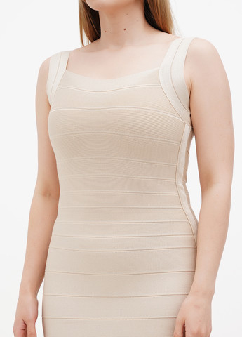 Бежева кежуал сукня силуетна Sassofono однотонна