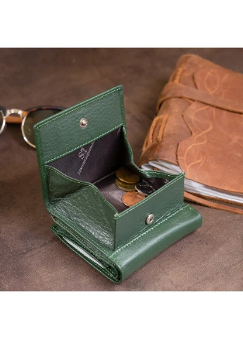 Жіночий шкіряний гаманець 10х9х1,3 см st leather (252132249)