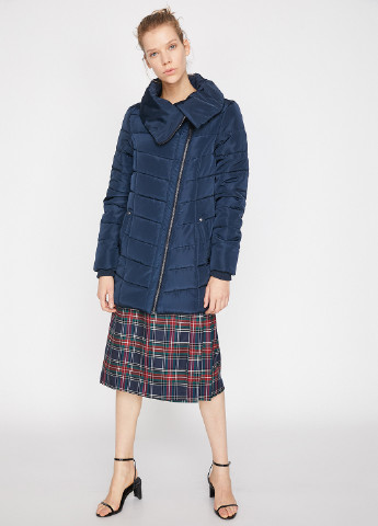 Темно-синяя демисезонная пальто KOTON