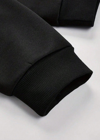 Чорний демісезонний костюм (худі, штани) брючний SHEIN