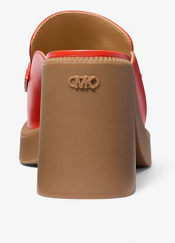 Оранжевые мюли Michael Kors на среднем каблуке