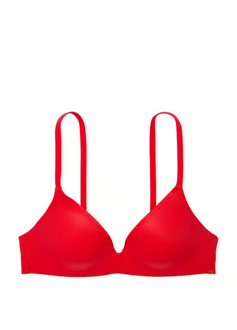 Красный бюстгальтер Victoria's Secret без косточек полиамид