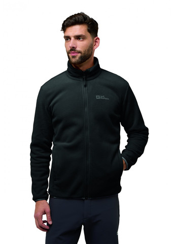 Чорна демісезонна куртка куртка-трансформер Jack Wolfskin A61864_6000