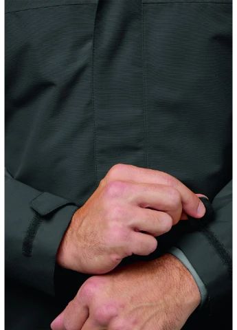 Чорна демісезонна куртка куртка-трансформер Jack Wolfskin A61864_6000
